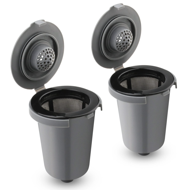 Wiederverwendbarer Cuisinart Kaffeefilter, Anpassbar, Graue Tasse