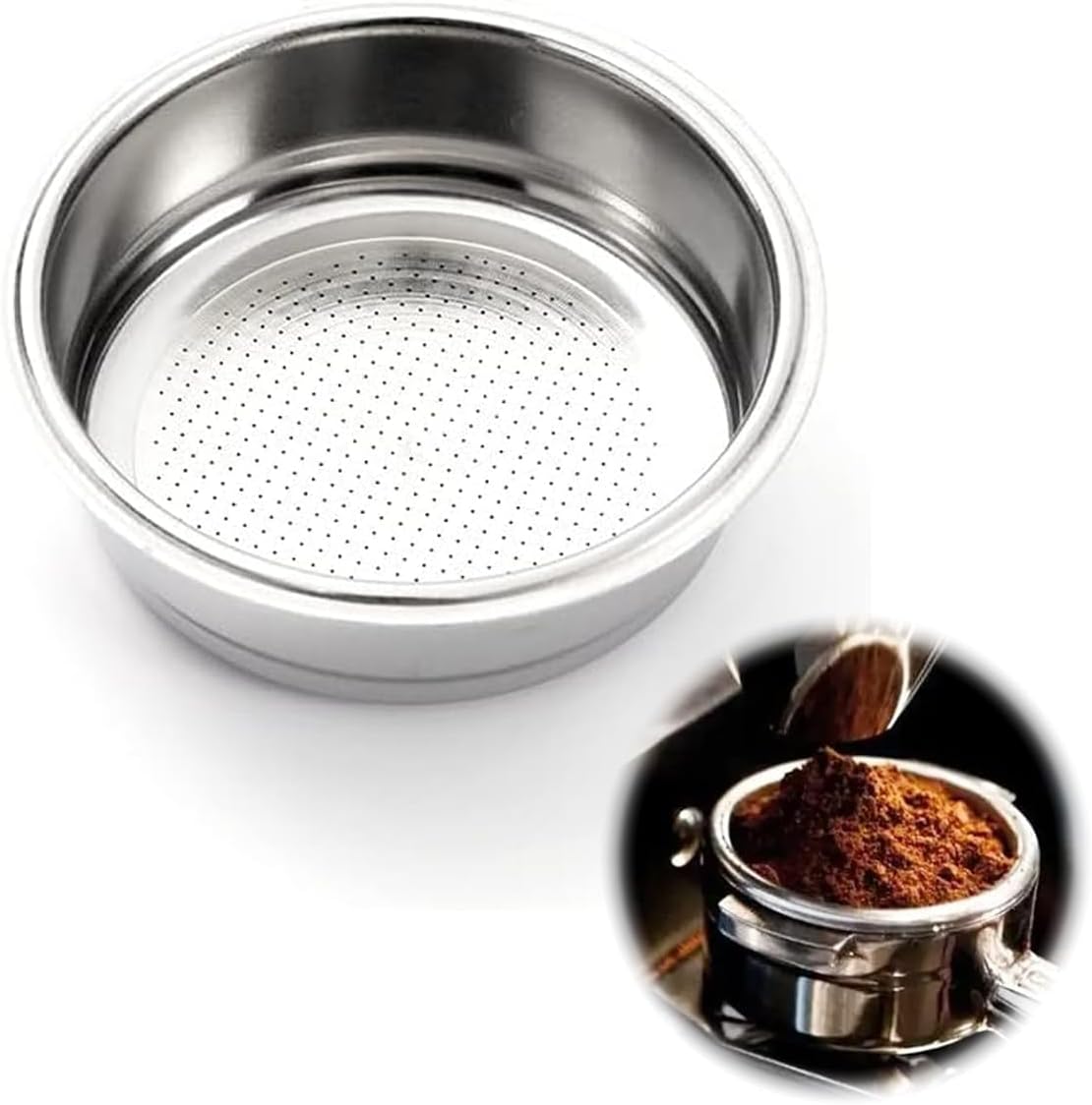 Kaffeefilter, 51 Mm, Edelstahl-siebträger Für Espressomaschinen, Espressomaschinen-zubehör (für 1 Tasse)