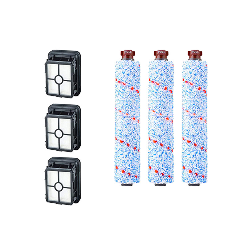Für Bissell Crosswave 3-in-1 C3 Pro 3555n Nass-/trockensauger-zubehör, 3 X 1868 Mehrflächenbürsten + 3 X 1866 Filter, Für Bissell Crosswave 17132, 2225n, 2582n, 25821 Und 2519 Staubsauger
