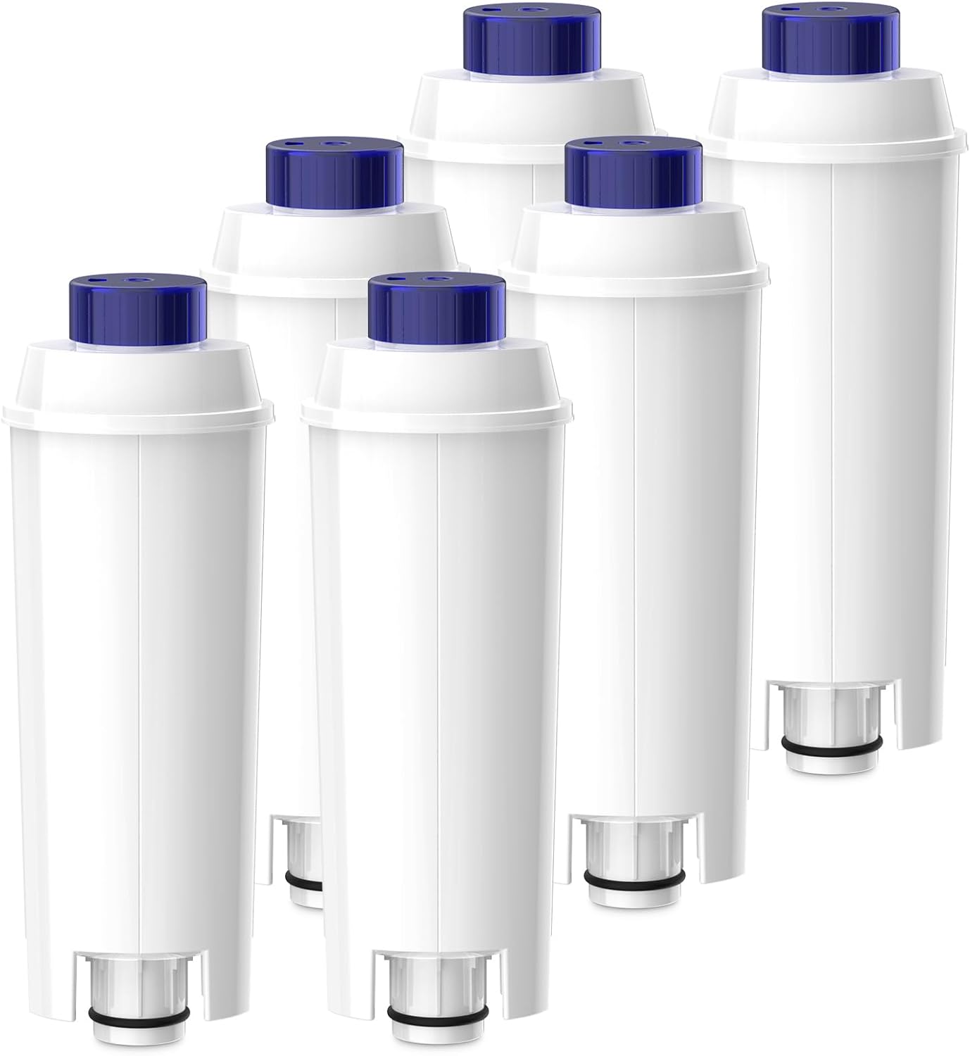 Wasserfilter Kompatibel Mit Delonghi Magnifica, Delonghi Dinamica Kaffeemaschinen Und Ecam/etam/esam/bco-serie, Dlsc002 Filterkartusche, Wasserenthärterfilter (6 Stück)