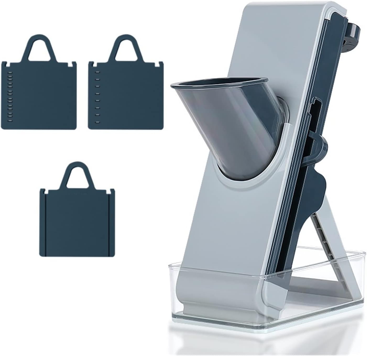 Gemüseschneider, Gemüsezerkleinerer, Zwiebelzerkleinerer, Professioneller Zerkleinerer, Manueller Zylinderschneider, Multifunktional, 3-in-1-gemüsezerkleinerer, Küchenhelfer, Kochen Und Catering (farb