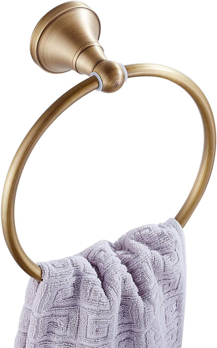 Runder Handtuchring Aus Messing Für Badezimmer, Handtuchhalter, Badetuch Zum Aufhängen An Der Wand, Gebürstete Bronze