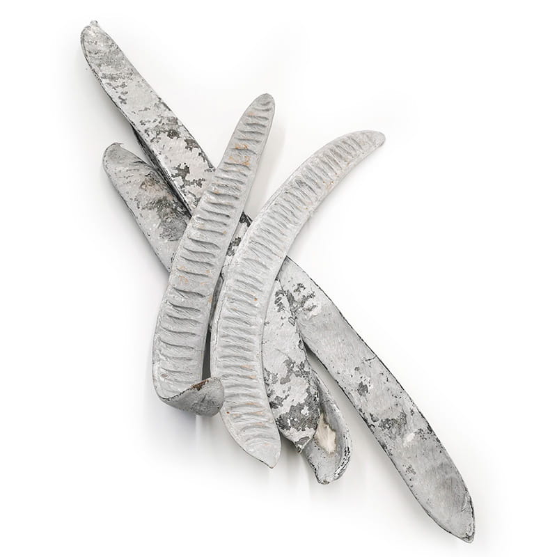 Machete Step Fruit (grau-weiß Gewaschen) - Exotische Trockenfrüchte - 5 Stück.