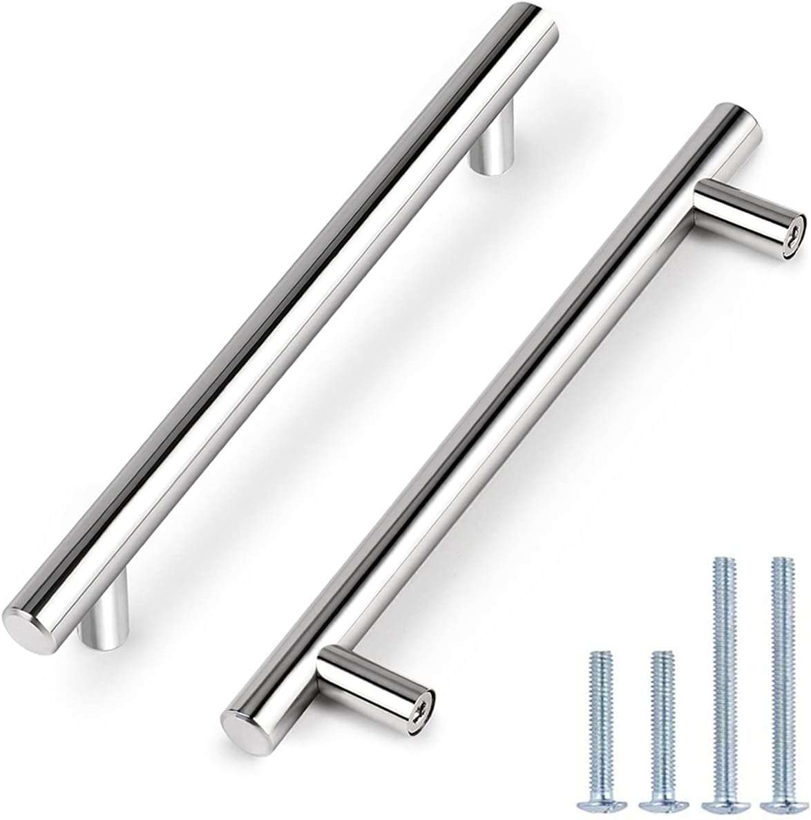 Möbelgriffleiste Für Schubladen, Silberfarben, Stahl, 15 Stück, 256 Mm