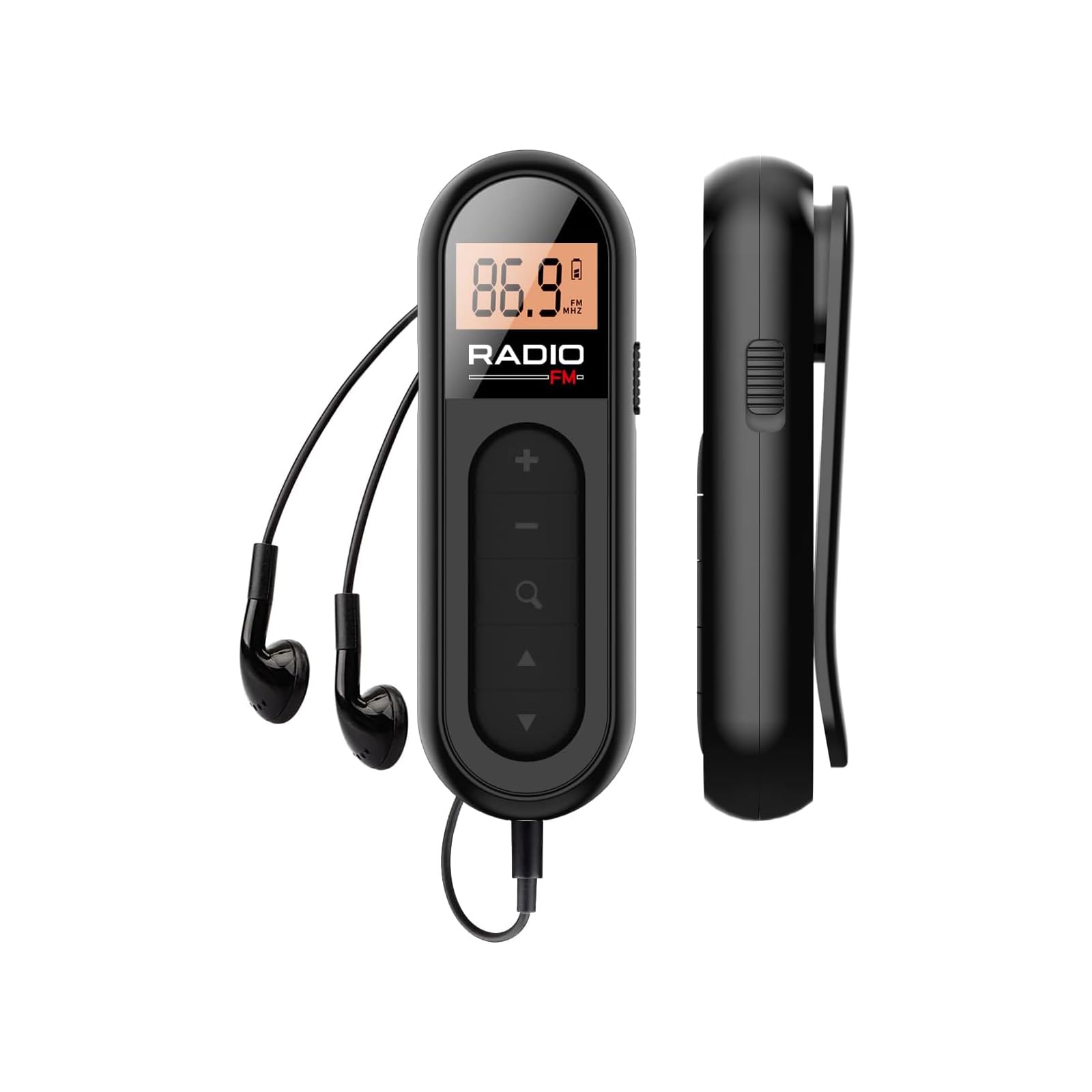 Tragbares Mini-ukw-personenradio, Wiederaufladbares Radio Mit Besserem Nachrichten-/rundfunkempfang, Stereo-kopfhörer, Lange Akkulaufzeit, Kleine Transistorradios Für Sport, Laufen