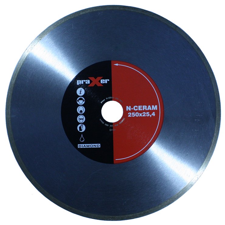 Diamanttrennscheibe Für Fliesen N-ceram 250mm Praxer