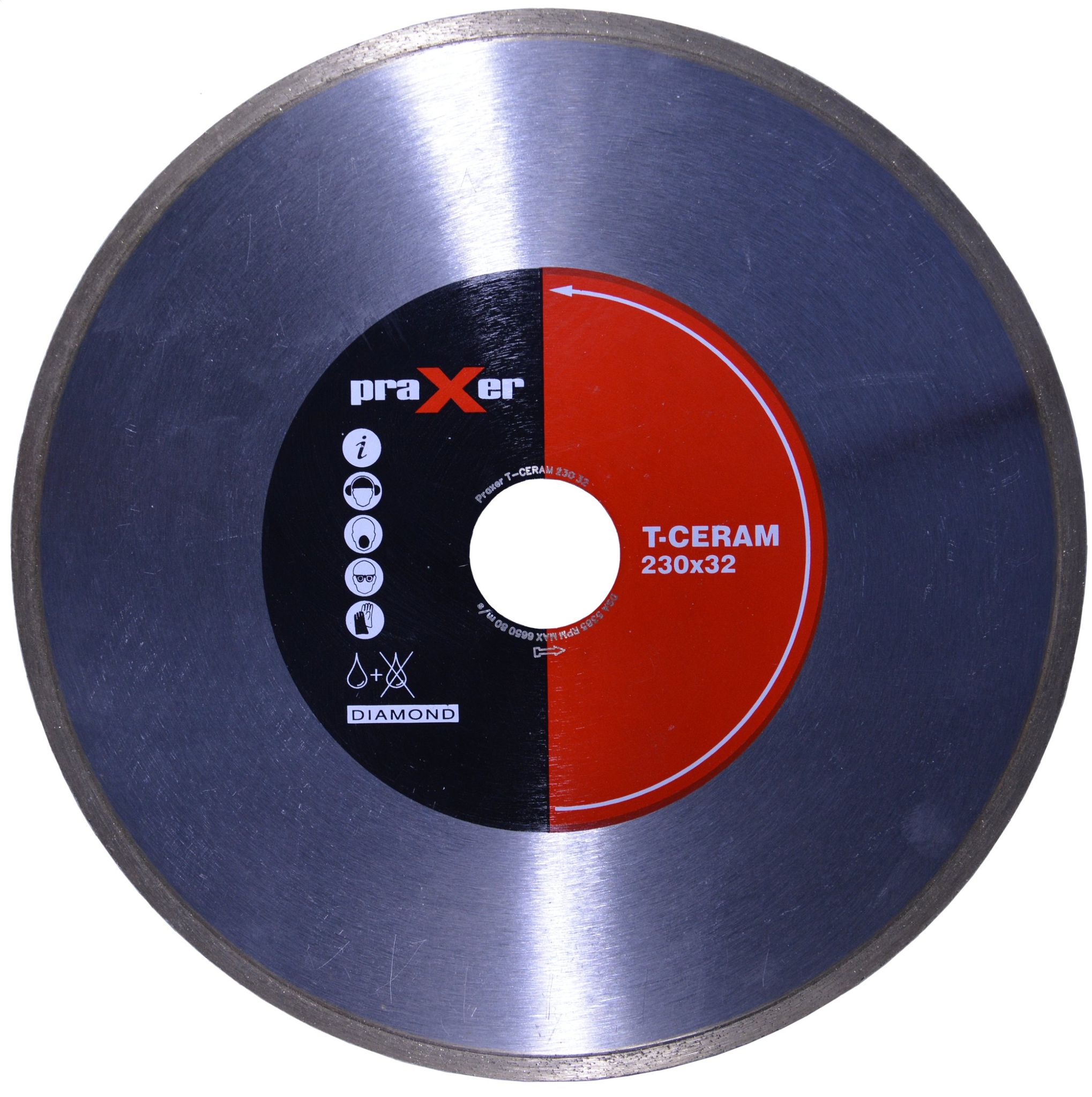 T-ceram 230 Mm Praxer Diamantscheibe Für Keramik