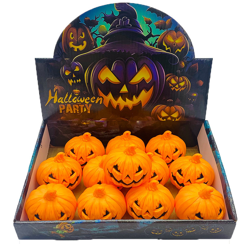 12er-pack Kürbis-led-teelichter Mit Flackernder, Batteriebetriebener Halloween-dekoration