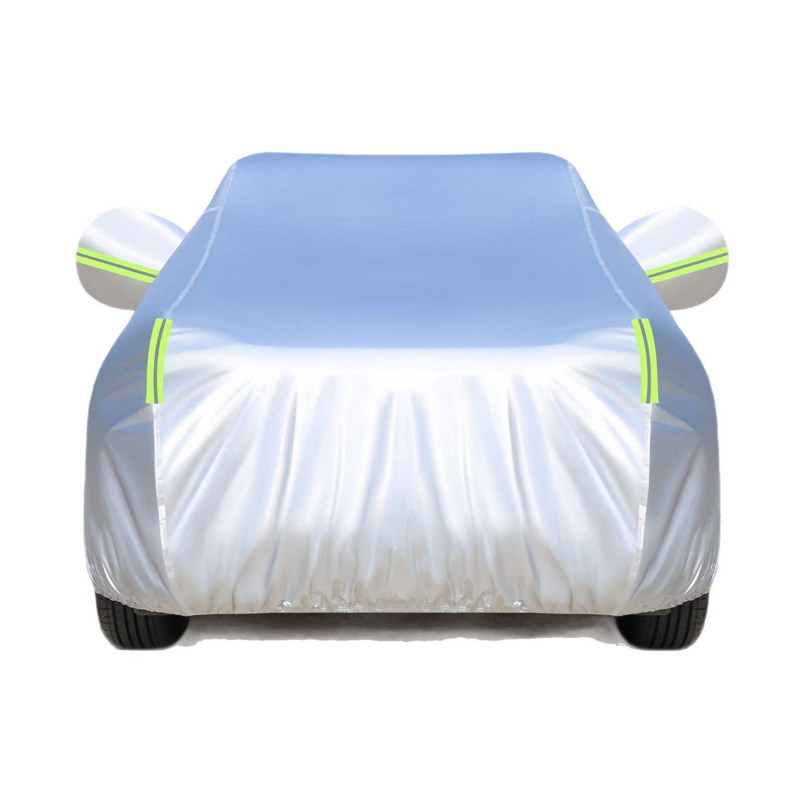 Outdoor-autoabdeckung, Wasserdicht, Uv-beständig, Winddicht Und Staubdicht, Mit Seitlichem Reißverschluss, Autoabdeckung, 450 X 190 X 160 Cm, Silber (kompakt-suv)