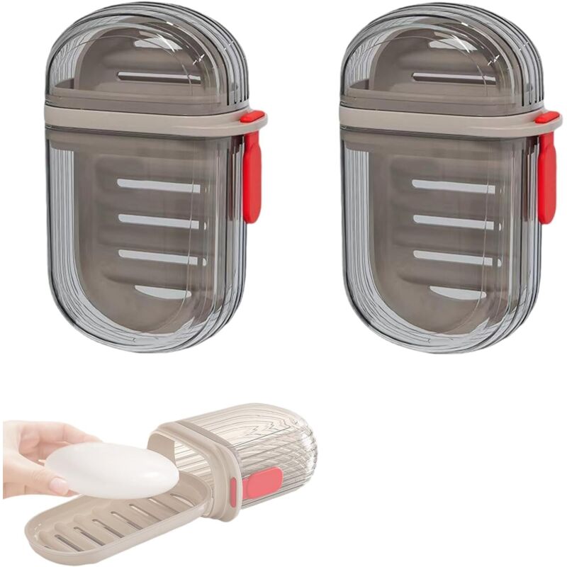 Wasserdichter Reisebehälter Für Feste Seife Mit Luftdichtem Deckel, Tragbar, Ideal Für Bad, Wandern Und Camping - Ulisem
