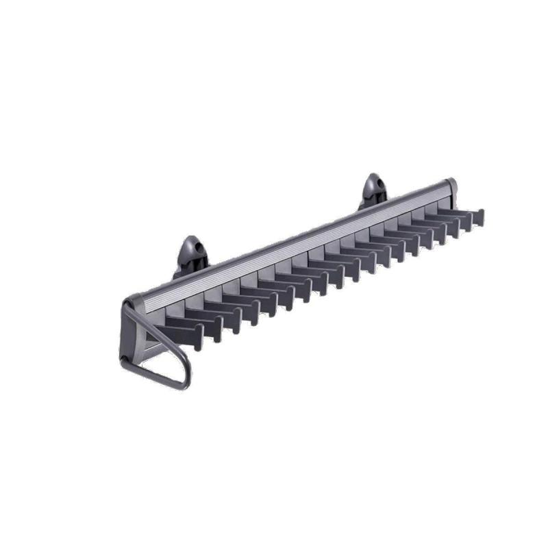 Schiebe-kleiderschrankbeschläge, Grau (mit 19 Haken), Zum Aufhängen Von Krawatten, Seidentüchern Usw.
