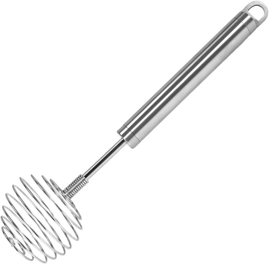 Federbelasteter Manueller Schneebesen Aus Edelstahl, Pressertyp, Für Gebäck, Butter Und Gebäck.
