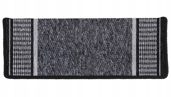Selbstklebende, Rutschfeste Treppenschutzmatte, Grau, 28x67cm, 1 Stück.