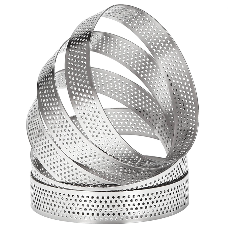 Benötigt 10 Kreisförmige Tortenringringe Mit Rostfreiem Acero-pastell, Obst-quiches-mousse-form, Pastellfarbene Mousse-form Für Die Küche, 10 Cm