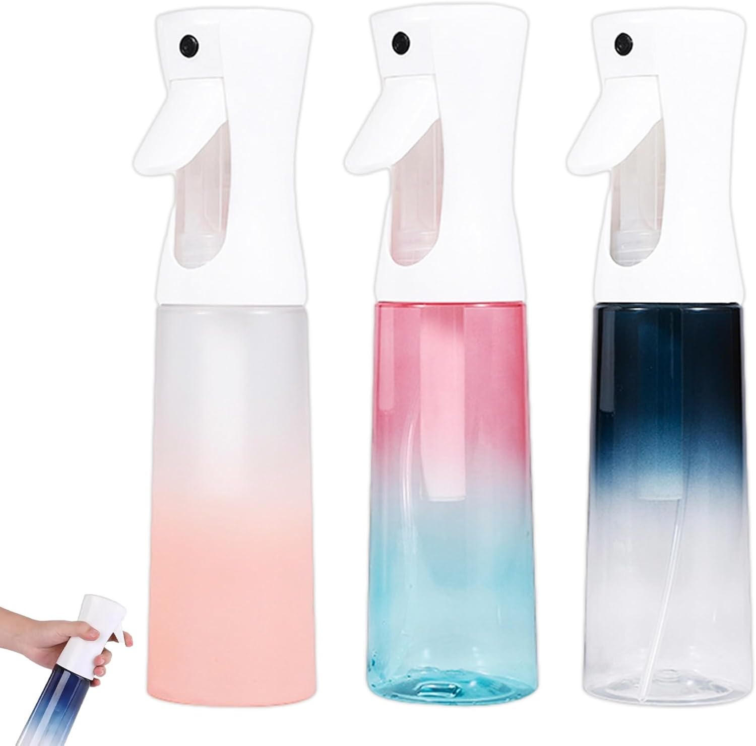 3-teiliges Sprühnebel-set, 300 Ml Feiner Dauernebel-haarspray, Haarsprüher Für Friseur, Gartenarbeit, Blumen, Pflanzensprüher