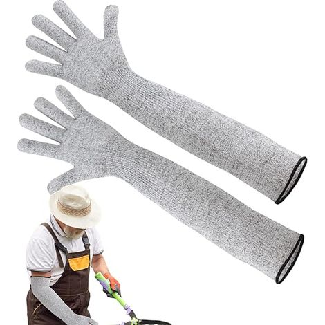 Gartenhandschuhe, Schnittfeste Ärmel, Lange Schnittfeste Handschuhe, Schutzhandschuhe Für Arme Und Handgelenke, Langer Armschutz Für Gartenarbeit Und Reparaturen