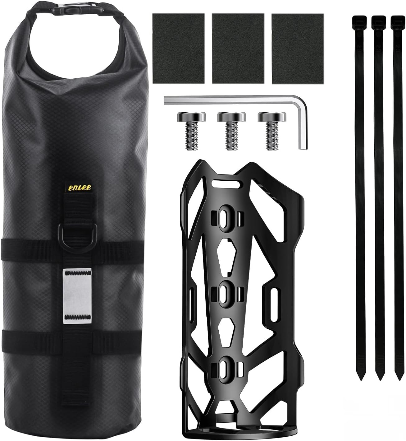 Fahrradrahmentasche, Wasserdichte Rolltop-lenkertasche, Rahmenfahrradtasche Mit Einfach Anzubringendem Schultergurt, Für Mtb, Rennrad, E-bike, Rennrad