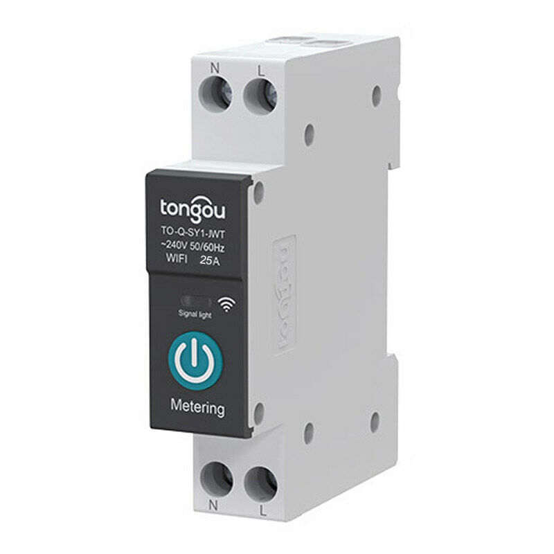 Tuya Wifi Smart Circuit Breaker Drahtlose Fernbedienungen Steuerschalter Mobiltelefon App Fernbedienungen Intelligentes Display Home Circuit Breaker Timing Countdown Loop Timing-modi Mit Messung Kompa