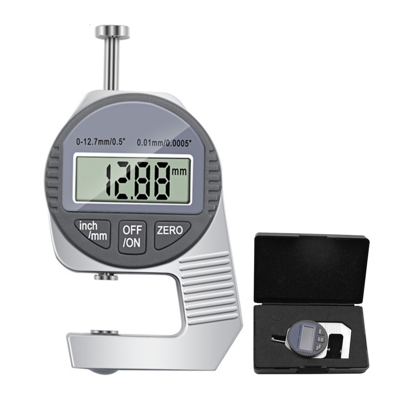 Digitales Miniaturmikrometer Mit Schutzgehäuse, Dickenmessskala In Zoll/metrisch (0-0,5 Zoll / 0-12,7 Mm).