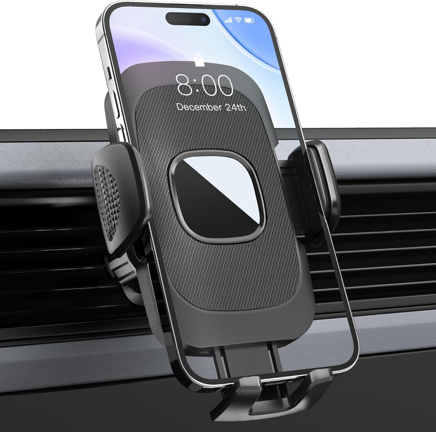 Für Autotelefonhalterung, Autotelefonhalterung Lüftungsgitter, 360° Drehbare Verstellbare Kfz-halterung, Ultrastabiler Aufhänger, Kfz-halterung Für 4.0'' -7.0 '' Telefone, Smartphone