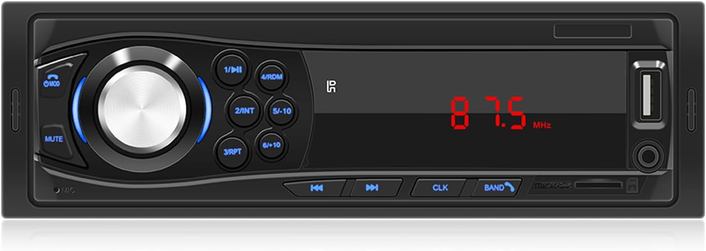 1-din-bluetooth-autoradio Mit Freisprecheinrichtung, 1-din-autoradio, Usb, Tf-karte, Aux-audio, Fm Mit Fernbedienung