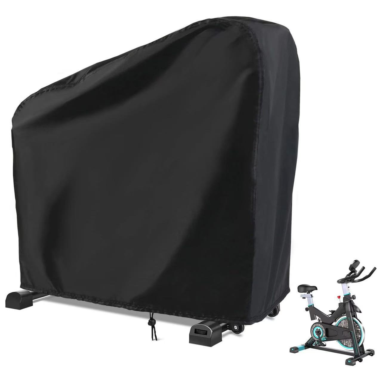 Heimtrainer-abdeckung, 210d Wasserdichte Stationäre Fahrradabdeckung, Staubdichte Outdoor-fahrradschutzhülle, Geeignet Für Aufrechte Fahrräder