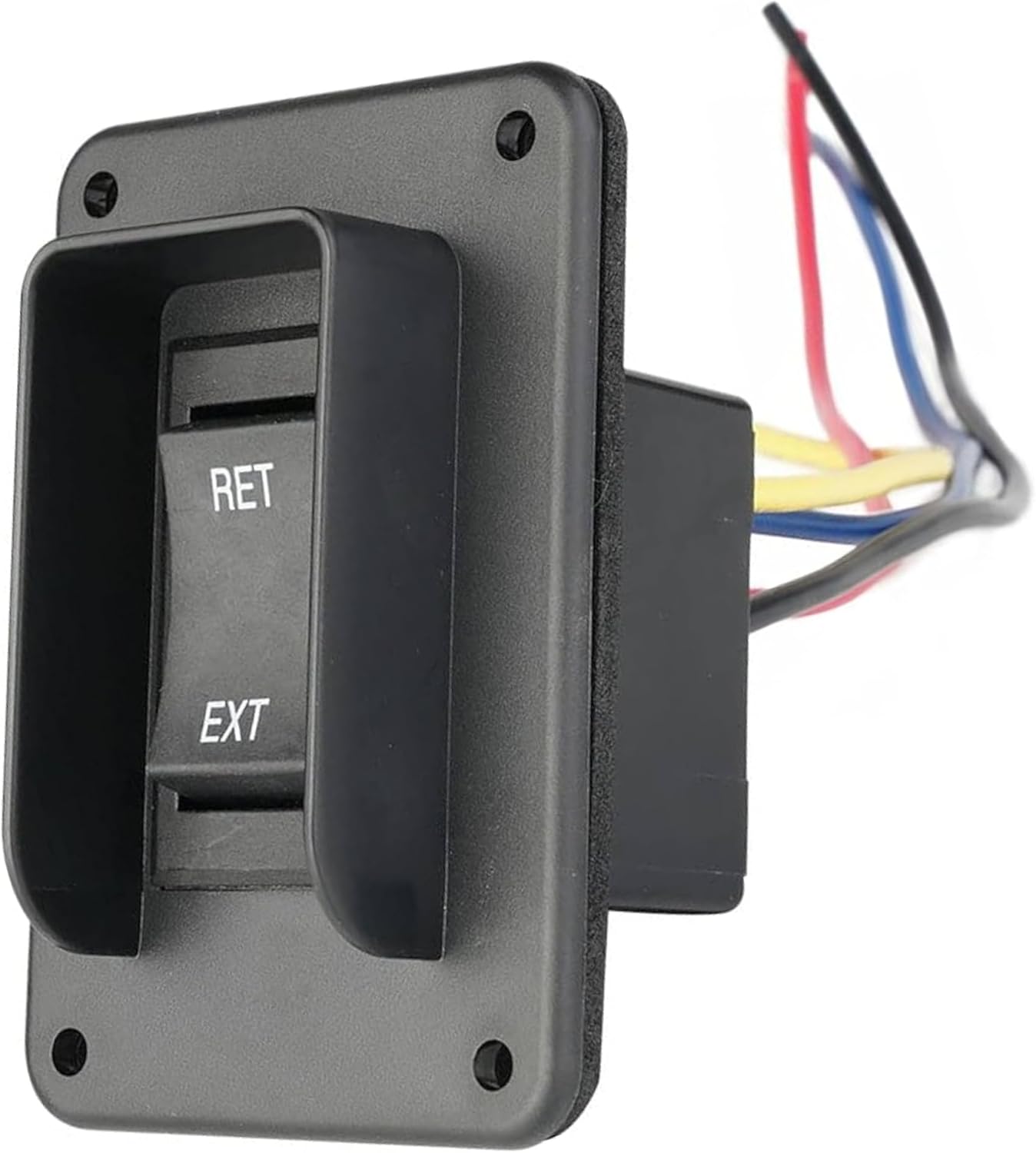 Stabilisator-jack-schalter, Power-wippschalter, Max. 30 Ampere, 12 V/24 V, Aus- Und Einfahrbar, 4-poliger Kabelbaum, Kurzzeitige Polaritätsumkehr, Ip68-wasserdicht Für Wohnmobil, Boot, Lkw