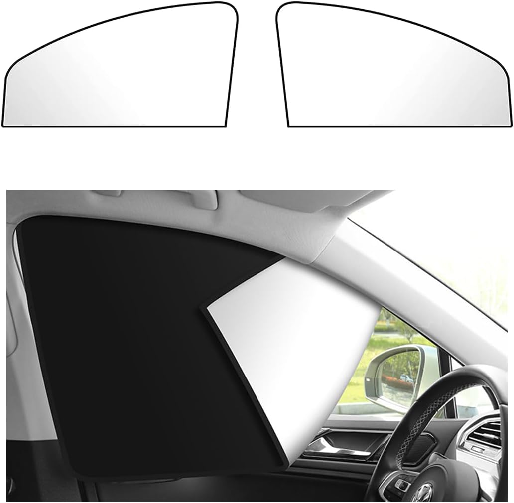2 Stück Auto-seitenfenster-sonnenschutz, Magnetischer Auto-sonnenschutz, Uv-sonnenschutz, Silber