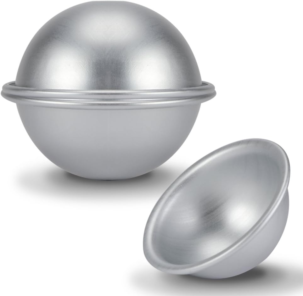 Hochwertiger 8 Cm Halber Bal-kuchenvorm Aus Aluminium, Halbierter Schüssel-taartvorm Für Kuchen, Käsekuchen Und Süße Desserts