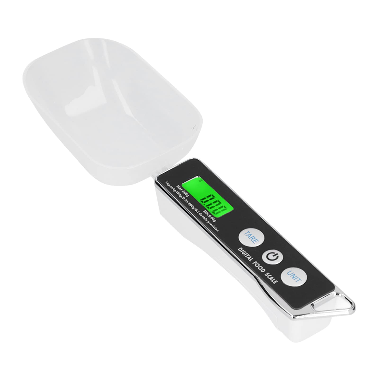 Elektronischer Messlöffel, 500 G/0,1 G Lebensmittel-wiegelöffel, Digitale Elektronische Küchen-lebensmittelwaage Mit Lcd-display Für Kaffee, Backen, Reis, Mehl, Gewürze