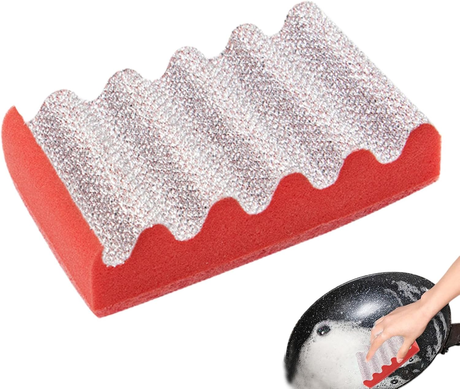 Grill-reinigungsbürste Reinigungsschwamm Für Pfannen, Küchenutensilien, Grill-reinigungsbürste, Sichere Reinigungsbürste Für Grill- Und Kochutensilien