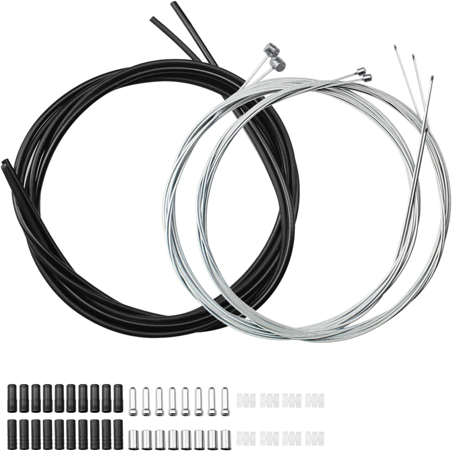 2-teiliges Fahrradbremskabel-set, Universelles Vorderes Und Hinteres Bremskabel, 2-in-1-schalthebel Für Mtb Und Rennräder