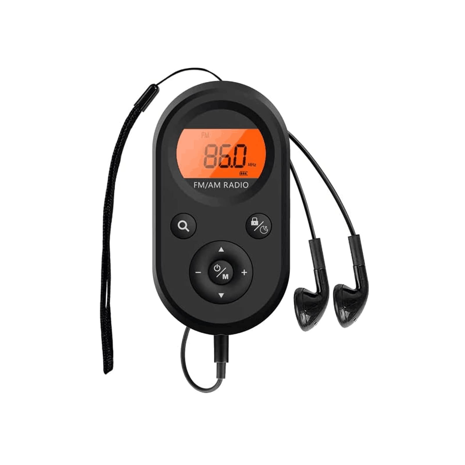 Kompaktes Tragbares Radio Mit 2-band-am/fm-stereoradio, Sleep-timer Und Kopfhörern. Usb-wiederaufladbares Tragbares Radio Zum Laufen, Gehen Und Schlafen