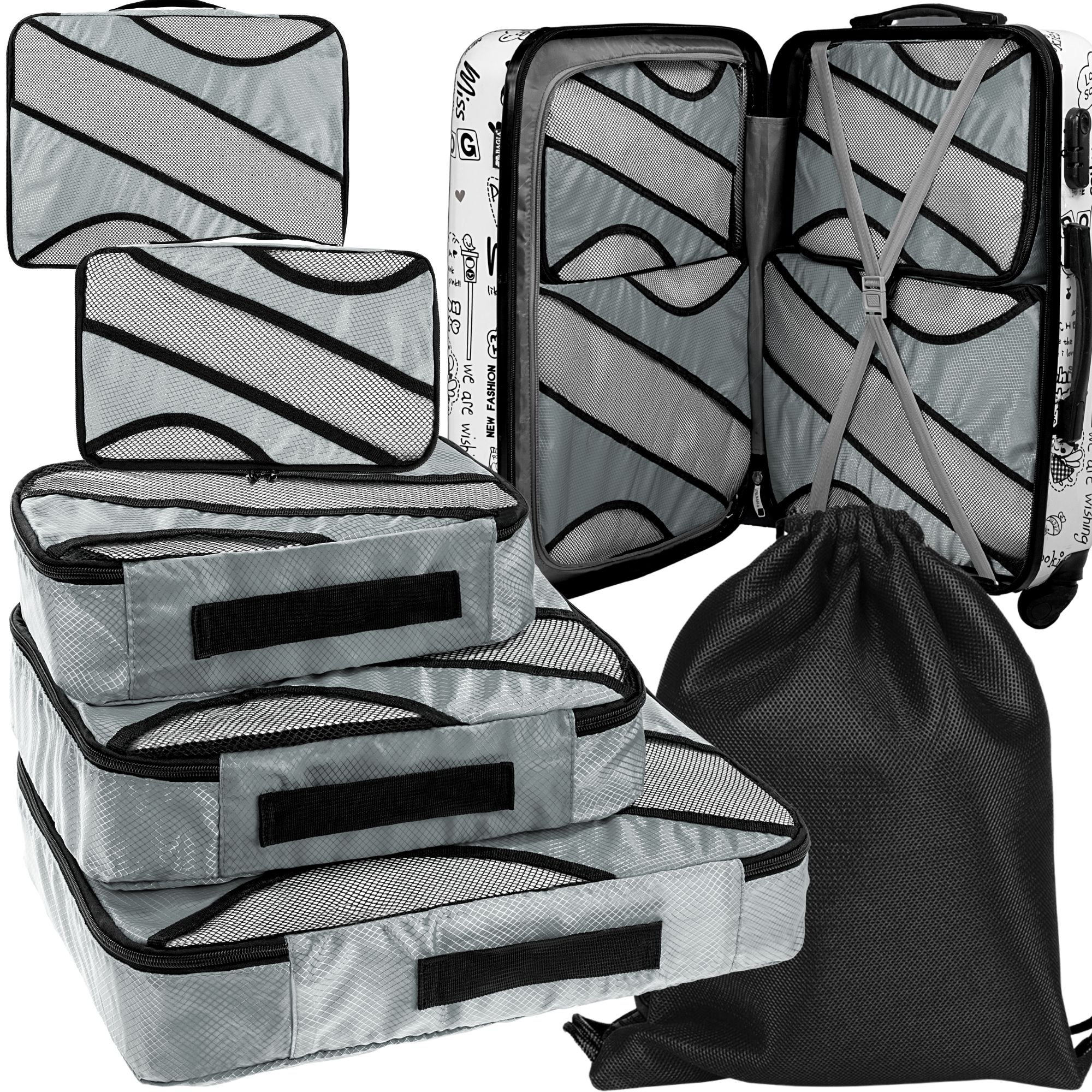 Reise-organizer-set Für Unterwäsche, Koffer Und Kleiderschränke