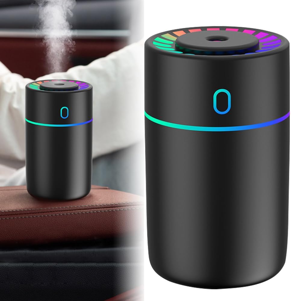 Für Auto-lufterfrischer, Diffusor Für Ätherische Öle Mit Bunten Lichtern, Aromadiffusor, 2 Nebelmodi, Mini-diffusor, Luftbefeuchter, Automatische Abschaltung Für