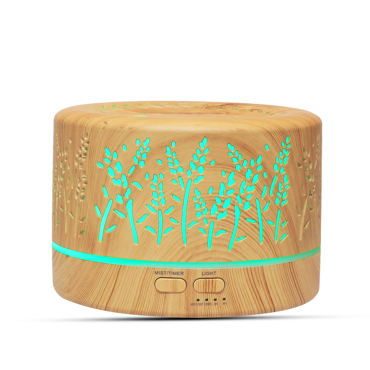 Diffusor Für Ätherische Öle, 500 Ml, Aromatherapie-diffusor, Wasserloser Luftbefeuchter – Automatische Abschaltung, 7-farben-led, Ideal Für Wohnzimmer