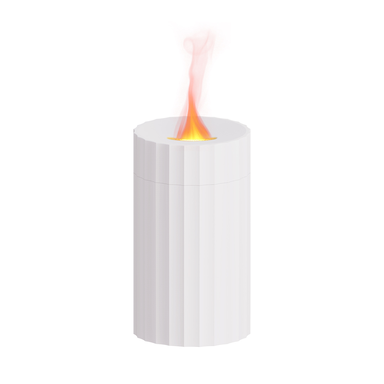 Flame-luftbefeuchter Für Ätherische Öle, 100 Ml Fassungsvermögen, 7 Lichtfarben Zur Auswahl, Tragbares Format, Automatische Abschaltung: Die Ideale Wahl Für Die Befeuchtung Und Den Duft Ihres Zuhauses