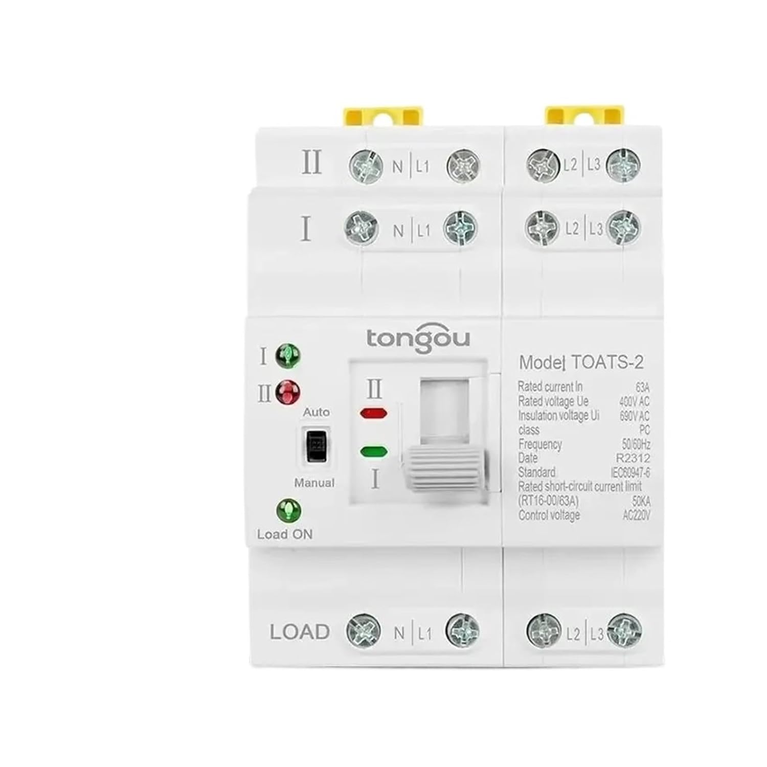 Automatischer Transferschalter, 2p 63a Manueller Transfer Ats Interruptor De Transferencia Für Unterbrechungsfreie Stromversorgung Elektrischer Haushaltsschalter Doppelautomatisch