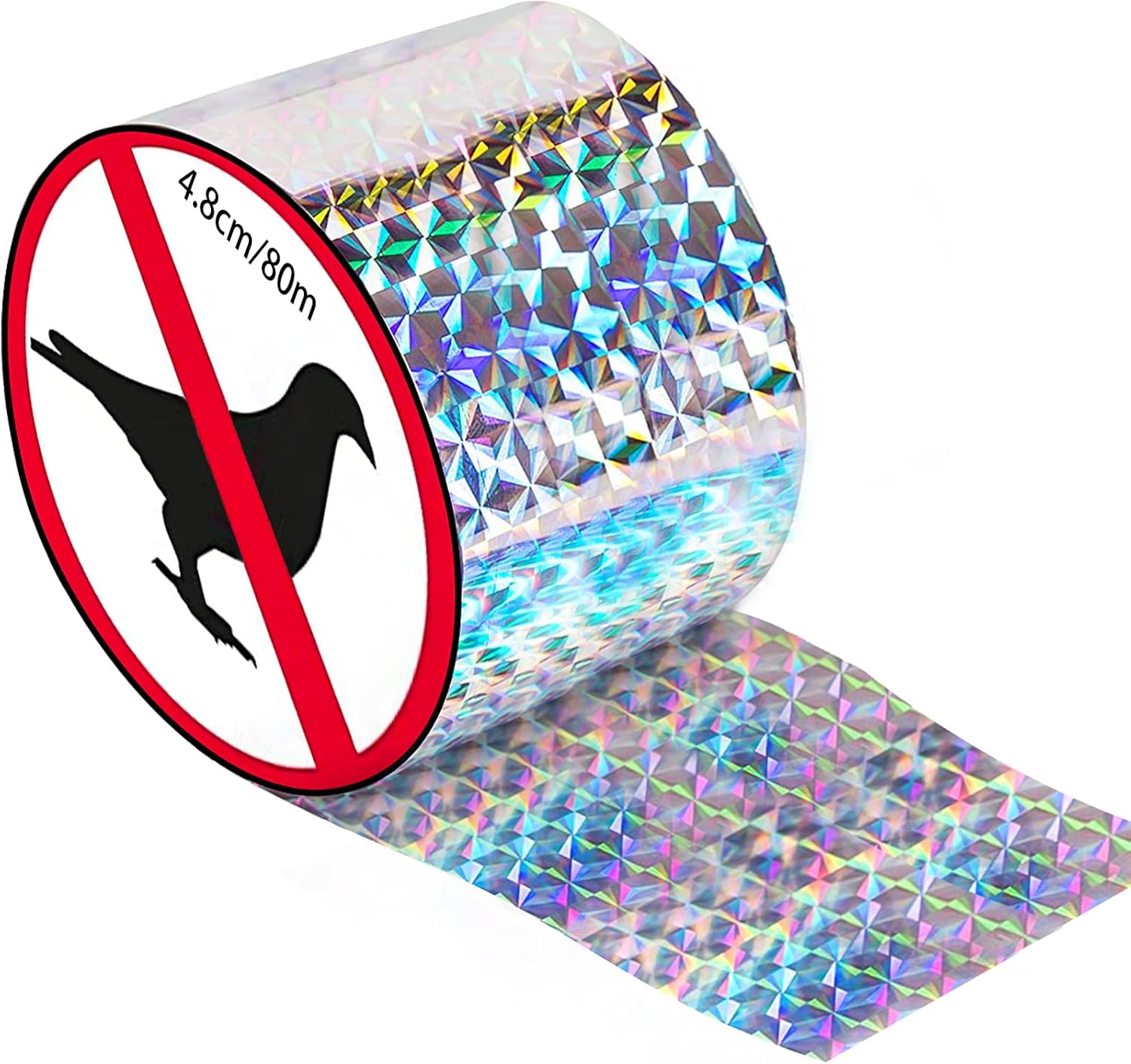 Vogelabwehrband, 80 M X 2,4 Cm, Vogelabwehrband, Vogelabwehrband, Anti-tauben, Gartenschutz Und Schädlingsbekämpfung