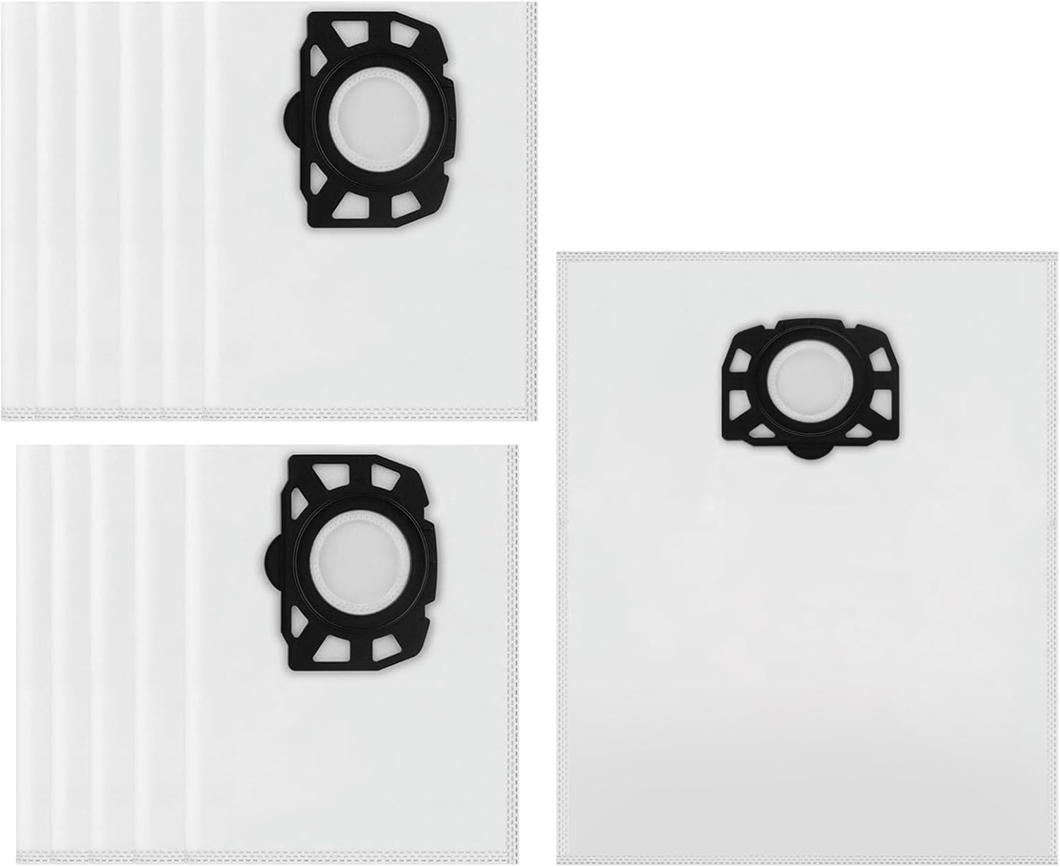 Für Geeignet Für Homshsjhkis 12pcs Staubsaugerbeutel, Vlies-staubsaugerbeutel, Nass- Und Trockenstaubsauger-filterbeutel, Staubsauger-reinigungsbeutel Ersatz-vliesfilterbeutel Kompatibel Mit Kärcher W