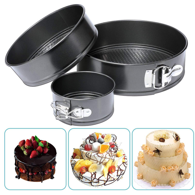 Parts Runde Kuchenform, 4/7/9 Zoll Runde Kuchenform, Antihaft-set Mit Abnehmbarem Boden, Für Käsekuchen, Pizza, Quiches