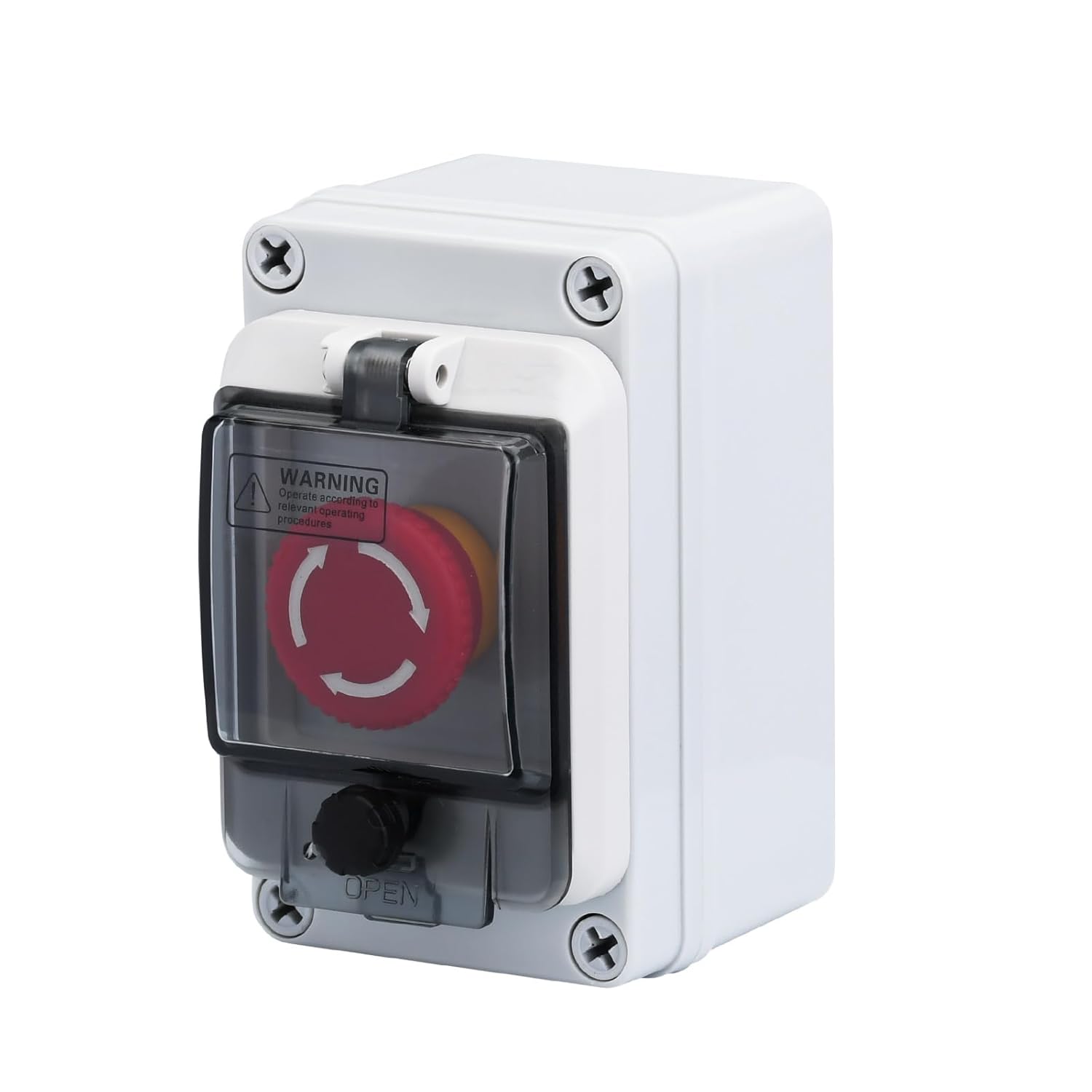 Not-aus-taste Mit Box, Not-aus-schalter, Not-aus-drucktastenschalter, Wasserdichte Box Für Den Außenbereich, Ip67 660 V 10 A
