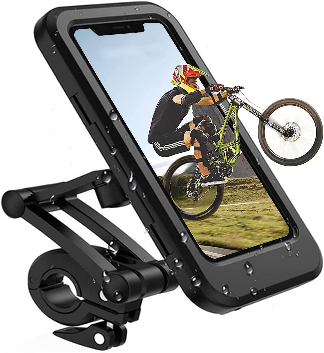 Handyhalterung Für Fahrrad, Motorrad, Universelle Fahrradhalterung, Wasserdichter Touchscreen Mit 360°-drehung, Handyhalterung Für Smartphone Bis 6,7 Zoll
