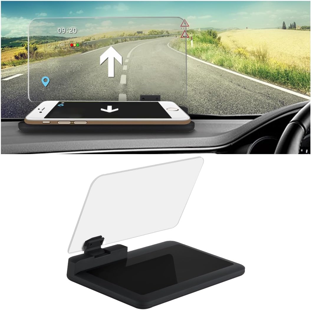 Smartphone-head-up-display-gehäuse × 2, Telefongehäuse Mit Mobilem Navigationsprojektor, Gps-hd-bildreflektor-telefongehäuse, Universelle Automobil-telefonunterstützung Für Die Sicherheit