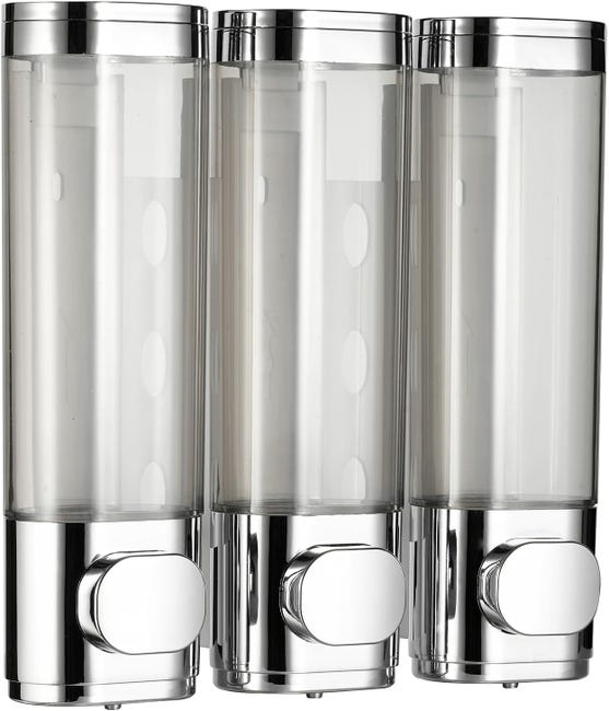 Seifenspender Für Die Wandmontage, 3 X 300 Ml Duschgelspender Für Die Wandmontage (silber)