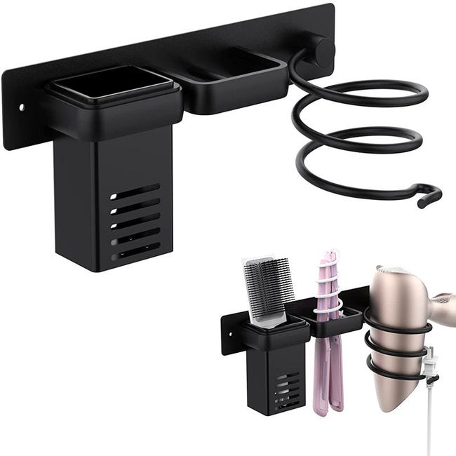 Multifunktionaler Haartrocknerhalter (horizontale Stange), Haarglätterhalter Zum Organisieren Des Haartrocknerhalters