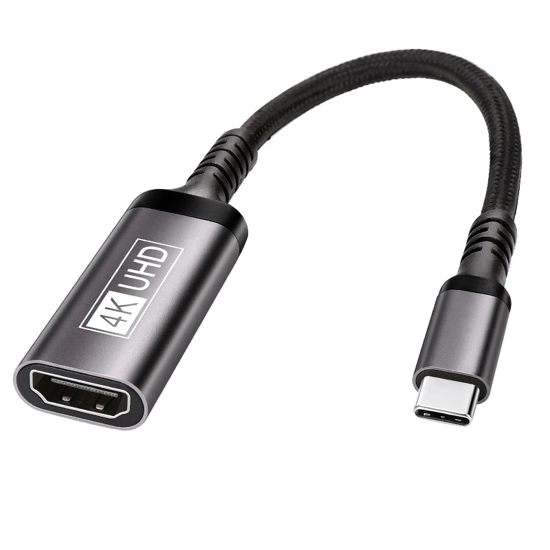 Usb-c-auf-hdmi-adapter – Typ-c-auf-hdmi-4k-adapter (kompatibel Mit Thunderbolt 3), Audio-video-ausgang Für Macbook Pro/air, Pixelbook, Ipad Pro, Surface Pro, Galaxy S10 S9+ Und Mehr