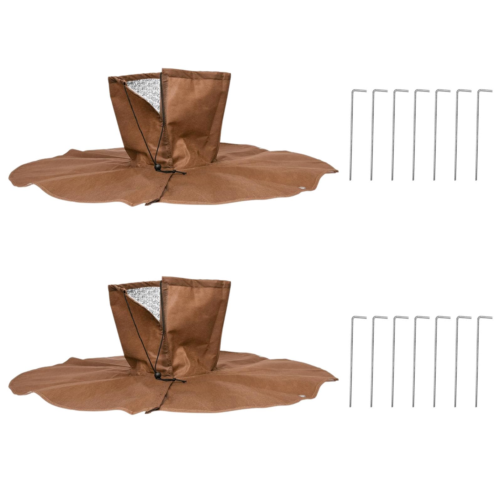 2er Set Palmenwurzelschutz, Winterschutz Für Palmenwurzeln, Winterschutz Vor Frost, Schutz Vor Kälte Für Pflanzen Und Bäume Bis 34 Cm Durchmesser
