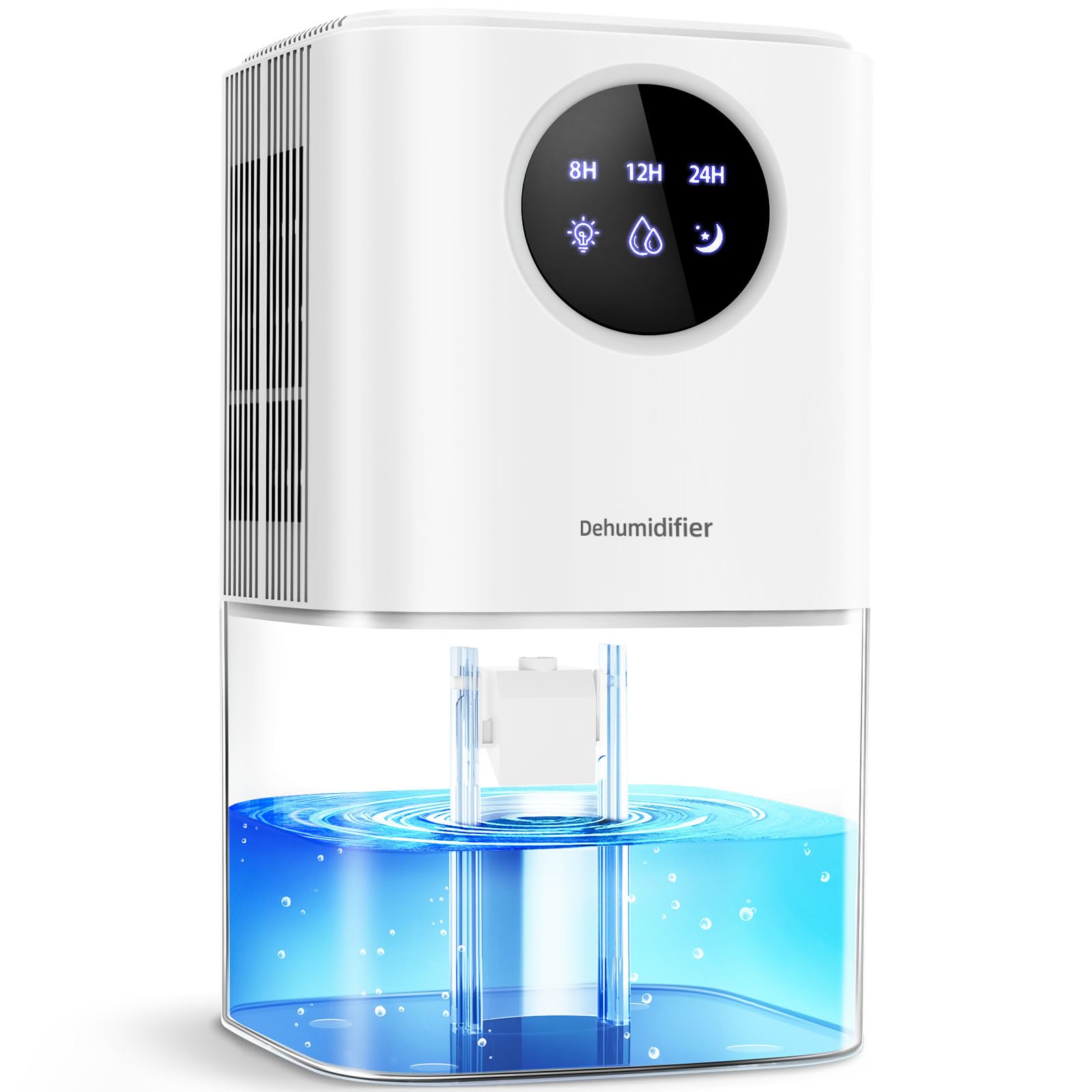 Luftentfeuchter 1700 Ml, Anti-schimmel, 22,5 W, Umweltfreundlicher Elektrischer, Leiser Luftentfeuchter Für Zuhause, Mit 7-farben-led-timer Und Automatischer Abschaltung Für Schlafzimmer/badezimmer/wä