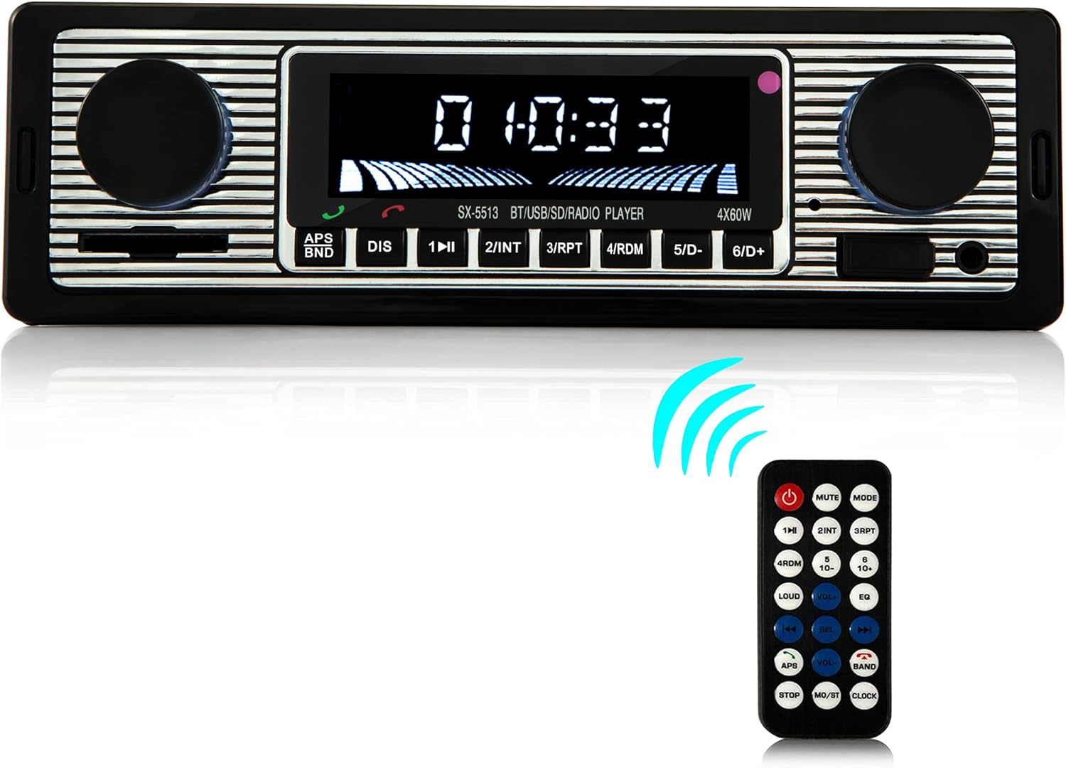 Autoradio Bluetooth 5.0 Bluetooth-autoradio, 1 Din-freisprech-autoradio Für 9–12 V Auto-fm-radio, Unterstützt 2 Usb/aux/sd/tf/mp3. 1 Din-autoradio Unterstützt Ios/android